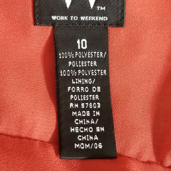 NEW  W Work To Weekend Hippie Boho Top Sz 10 Sleeveless Babydoll Chemise Blouse - Picture 11 of 13